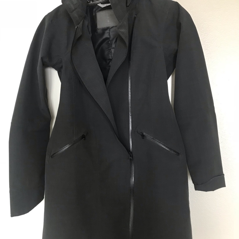 Athleta rain jacket grey